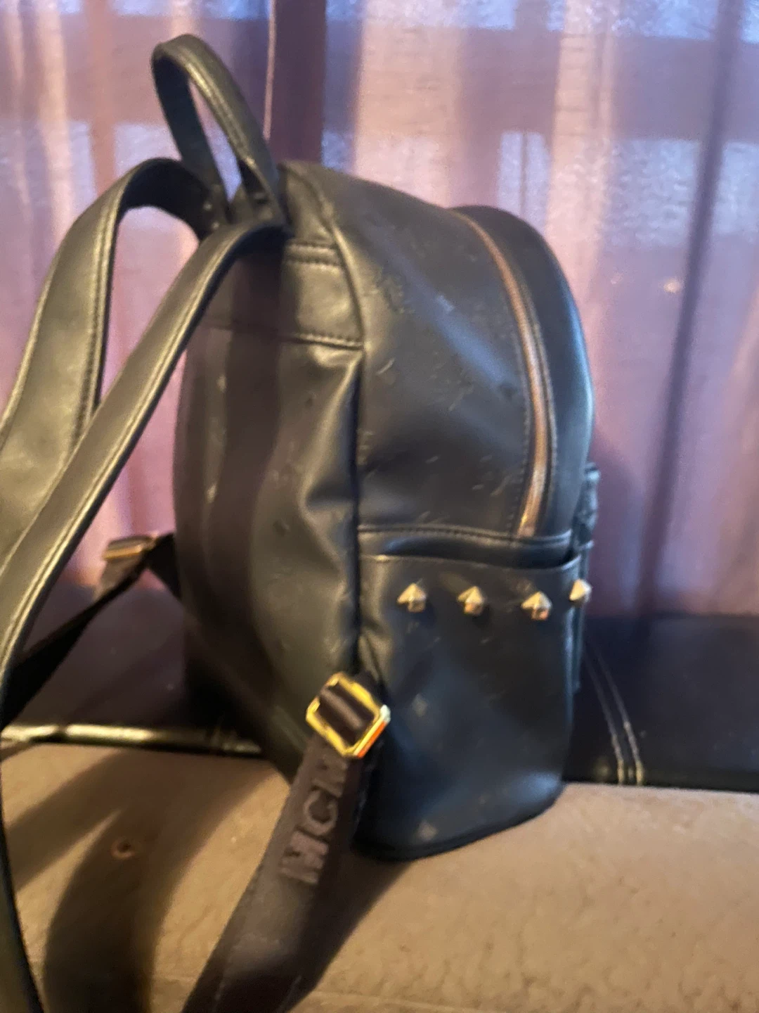 MCM Stark Studded Backpack Black - photo 3