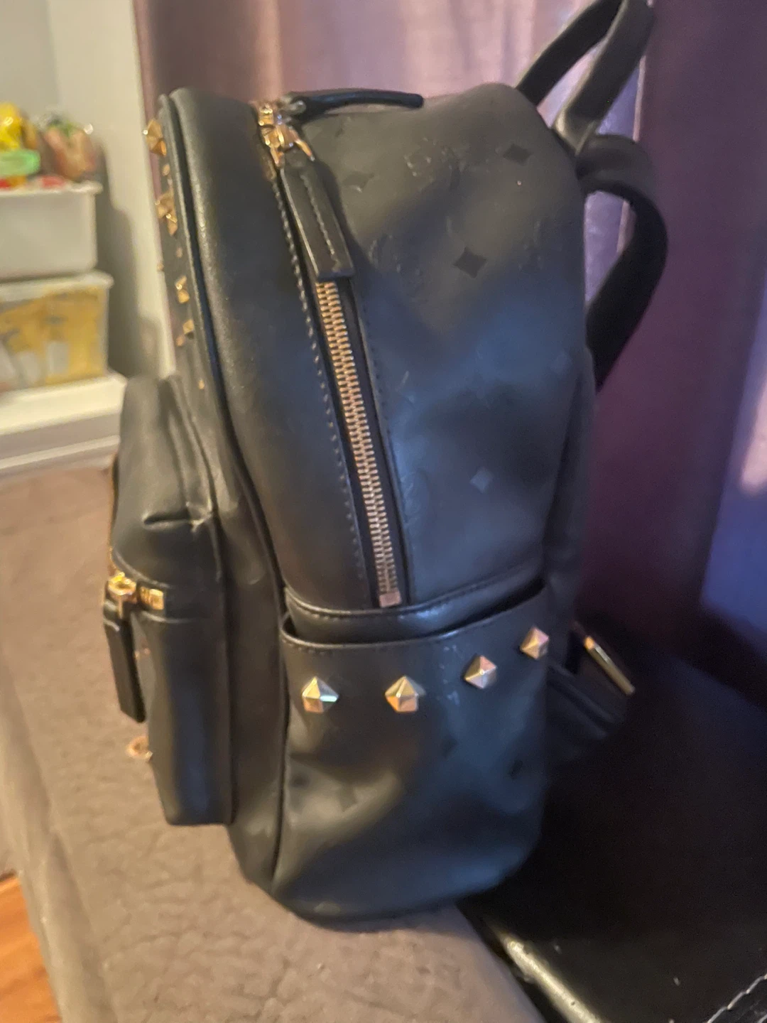 MCM Stark Studded Backpack Black - photo 4