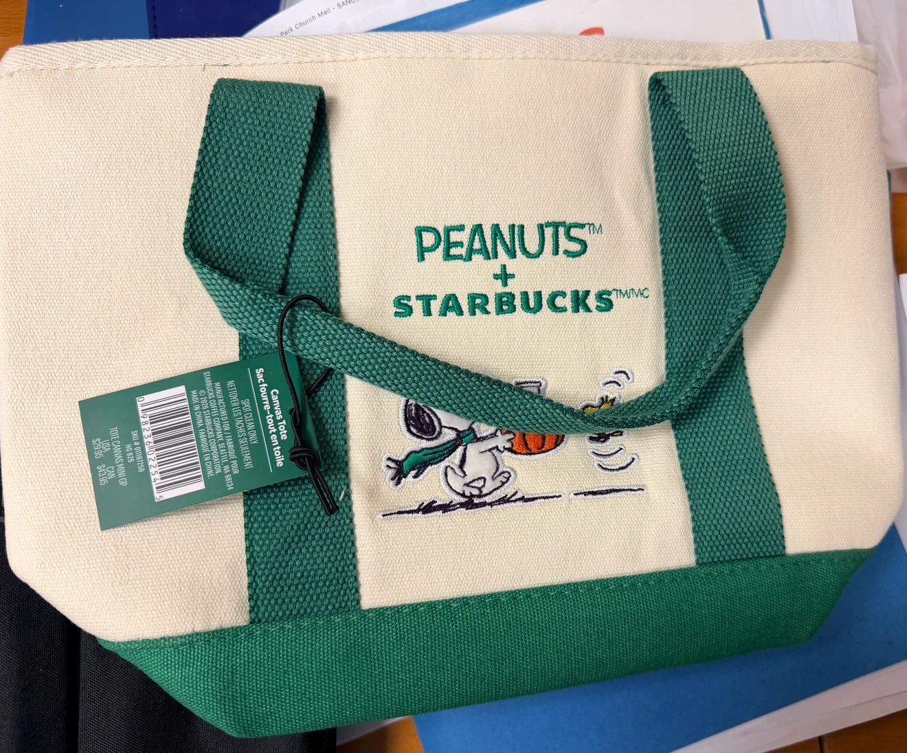 Peanuts, Starbucks, tote bag - photo 2