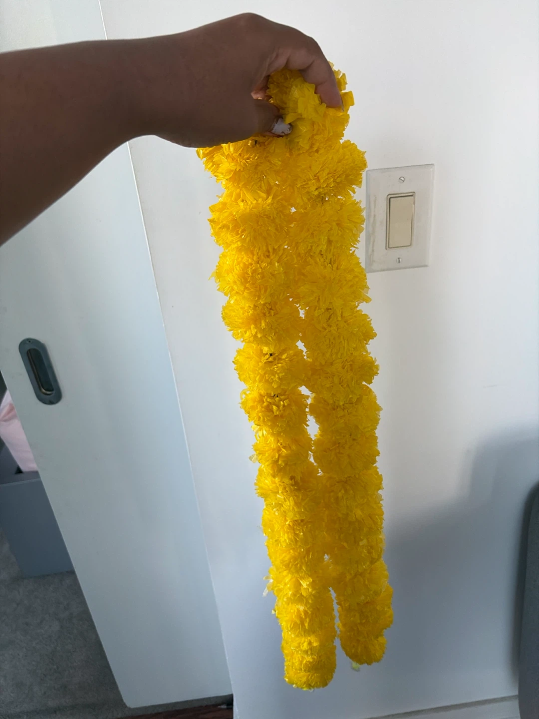 Artificial Yellow Marigold Garland