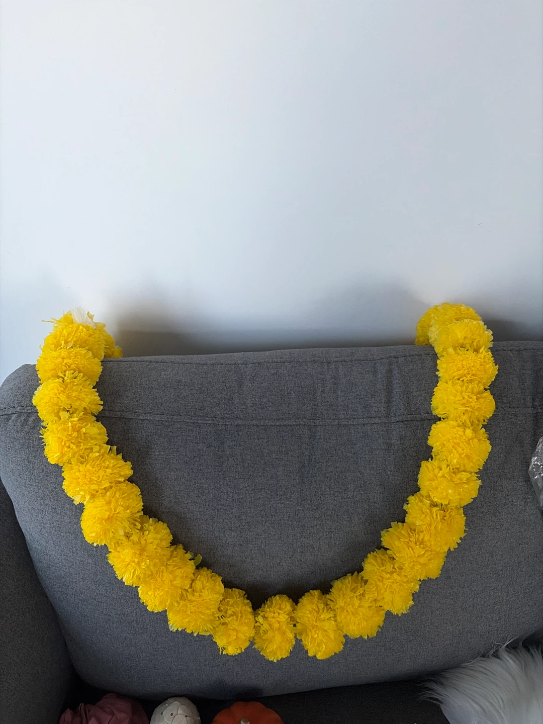 Artificial Yellow Marigold Garland - photo 2