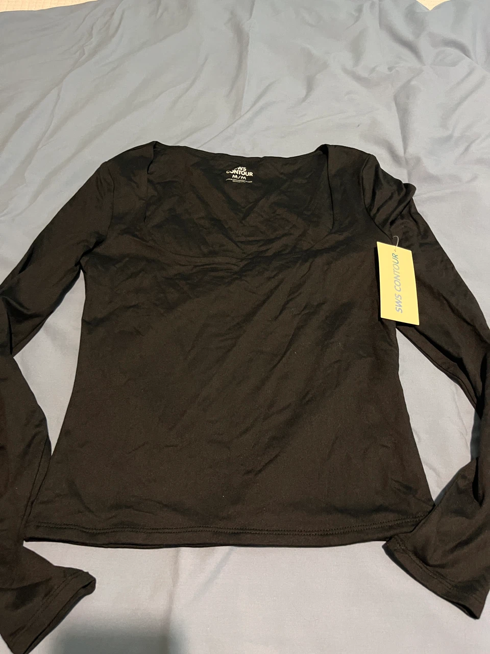SWS Contour Black Long Sleeve Top