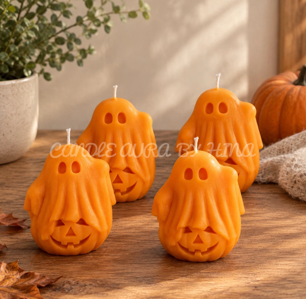 Handmade Hello Pumpkin Scented Candles - photo 3