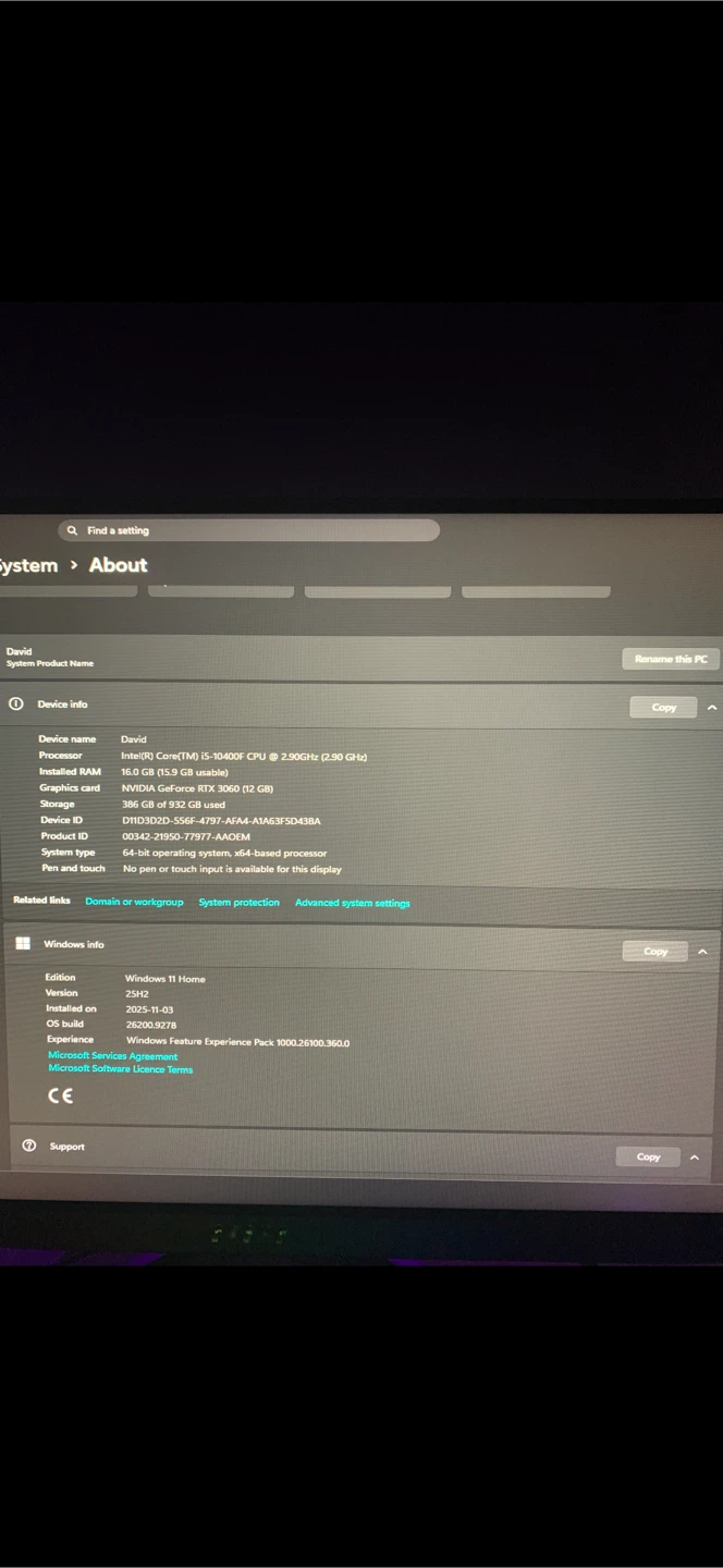 Full Gaming Setup - PC: RTX 3060 - Intel Core i5 - 10400F - photo 4