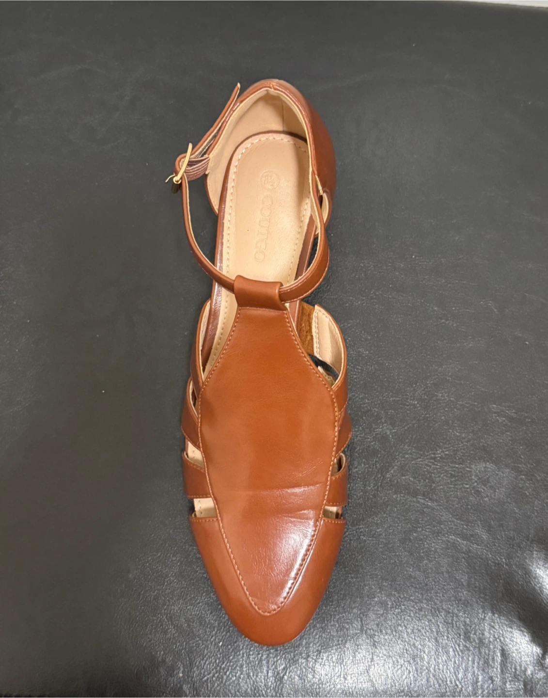 Coutgo Womens Dress Shoes Vintage Cutout Pumps - photo 4