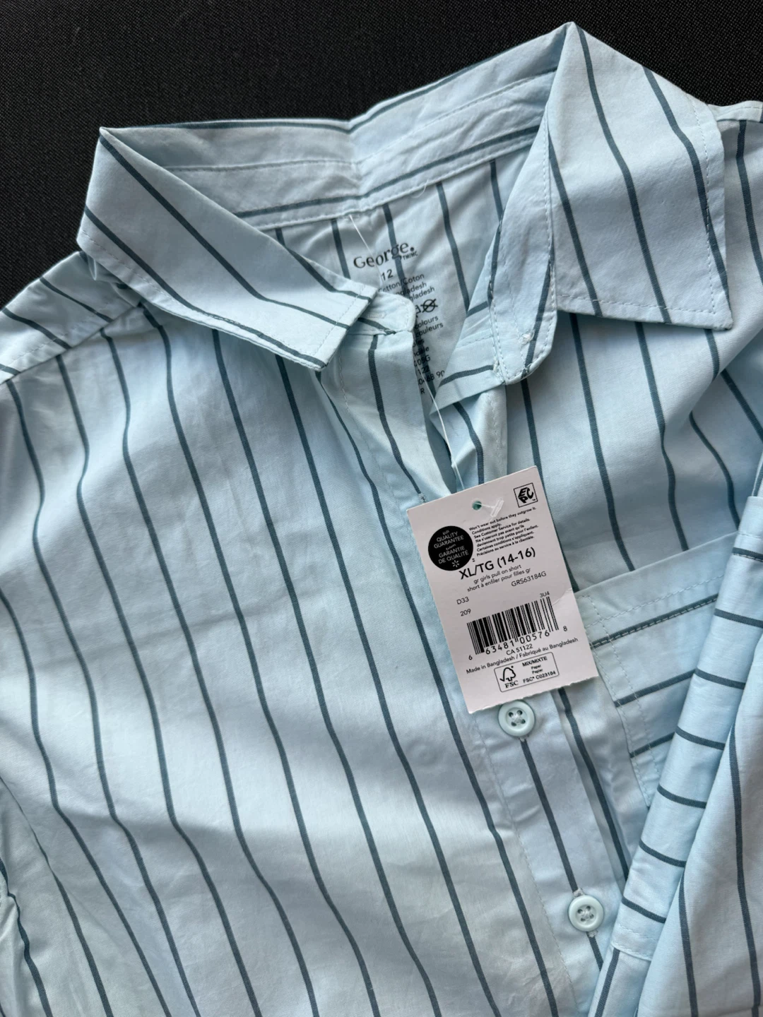 George Striped Button-Down Shirt