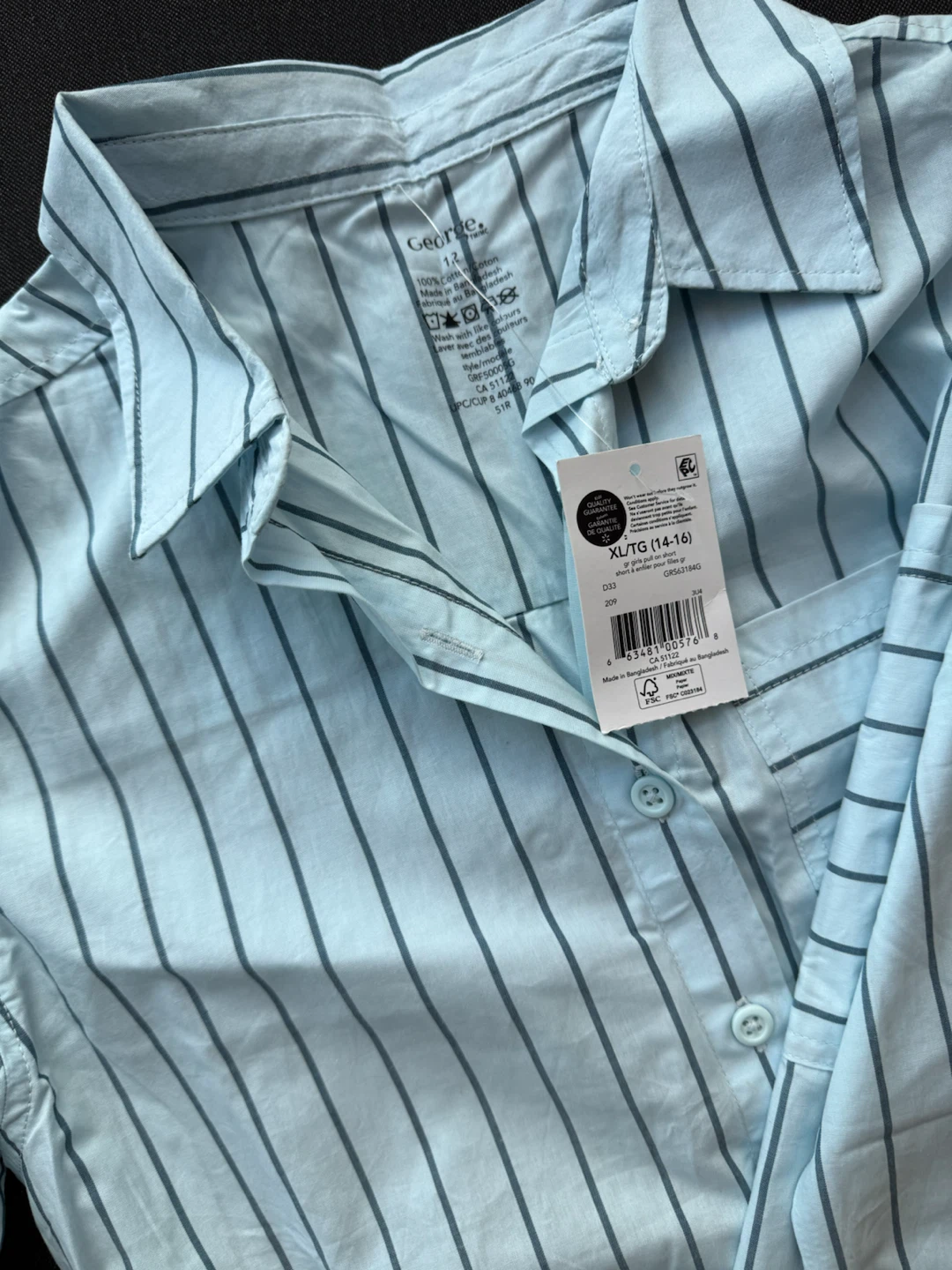 George Striped Button-Down Shirt - photo 2