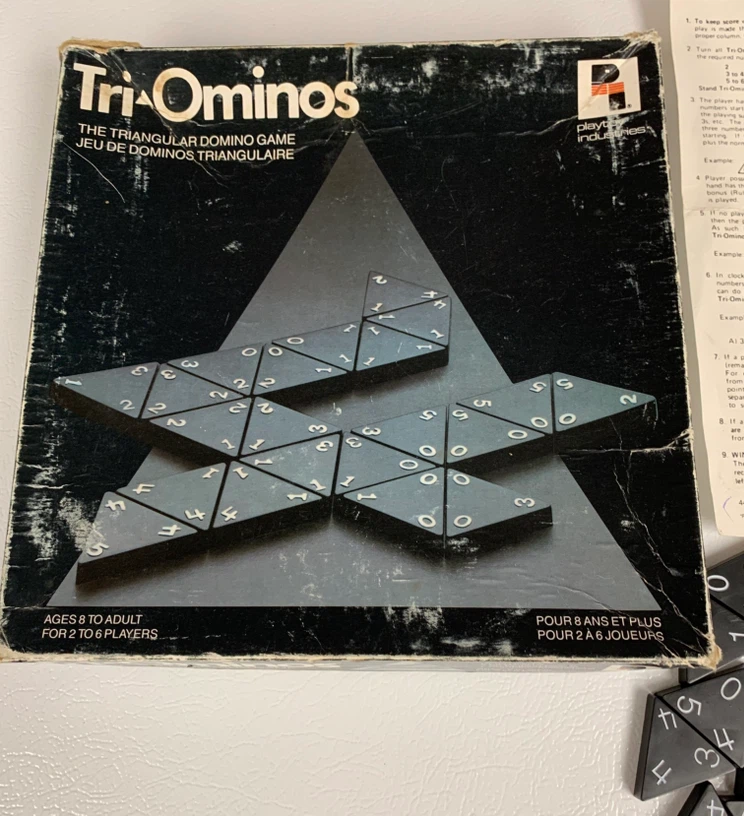 Tri-Ominos Triangular Domino Game