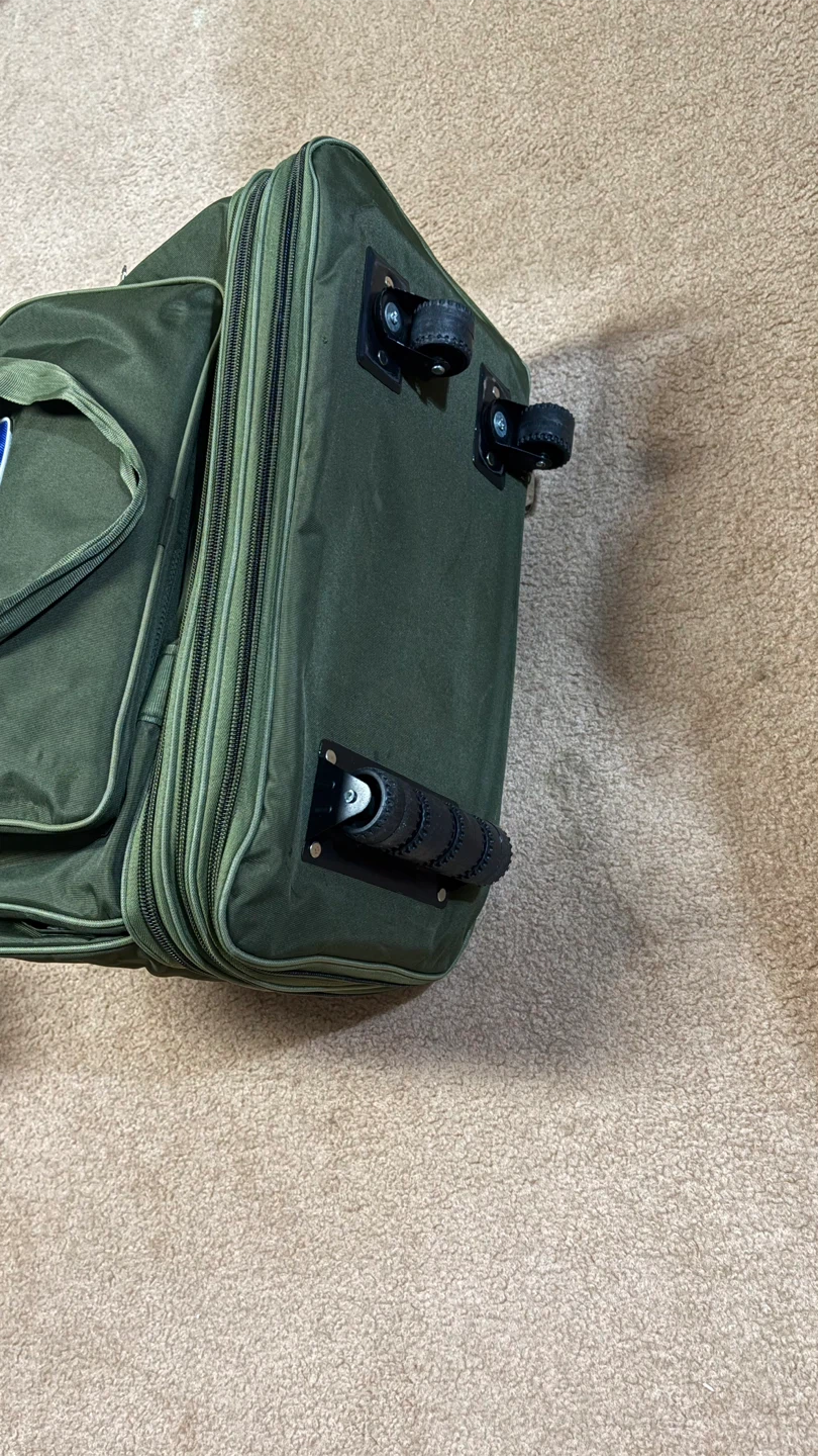 Olive Green Rolling Duffel Bag - photo 3