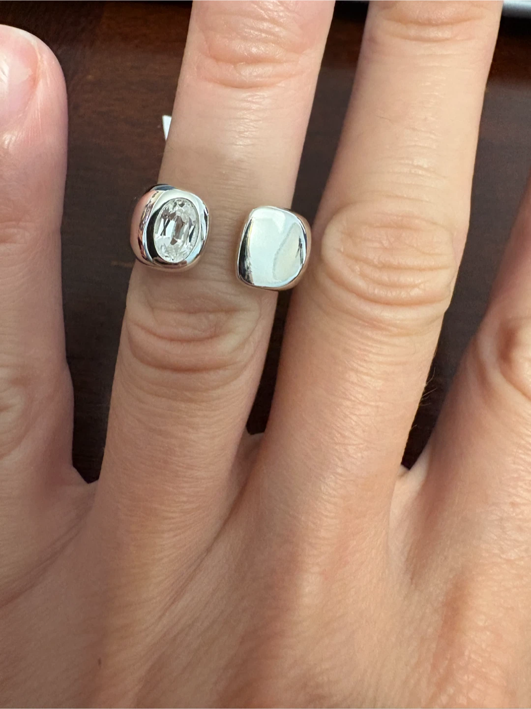 Mejuri Silver Open Ring