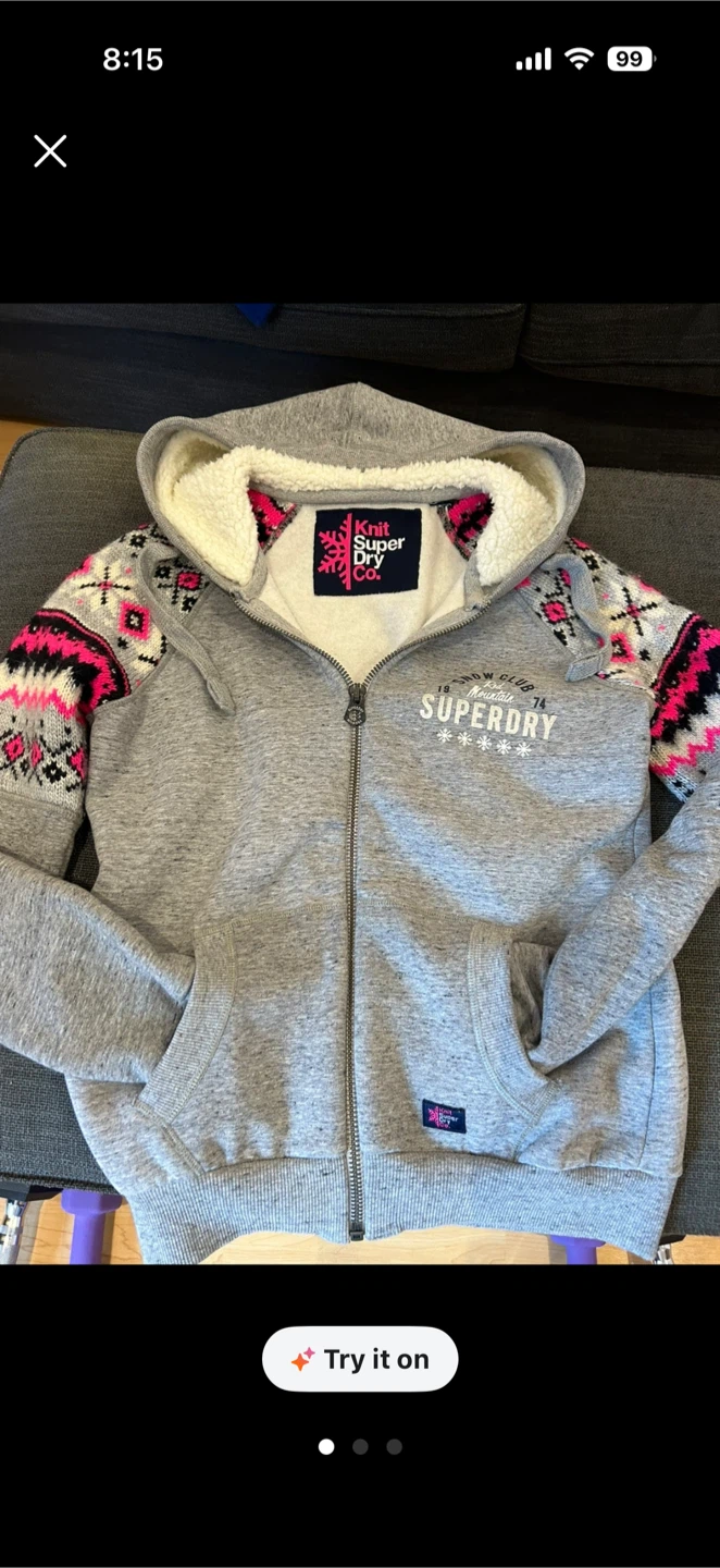 Superdry Knit Zip-Up Hoodie