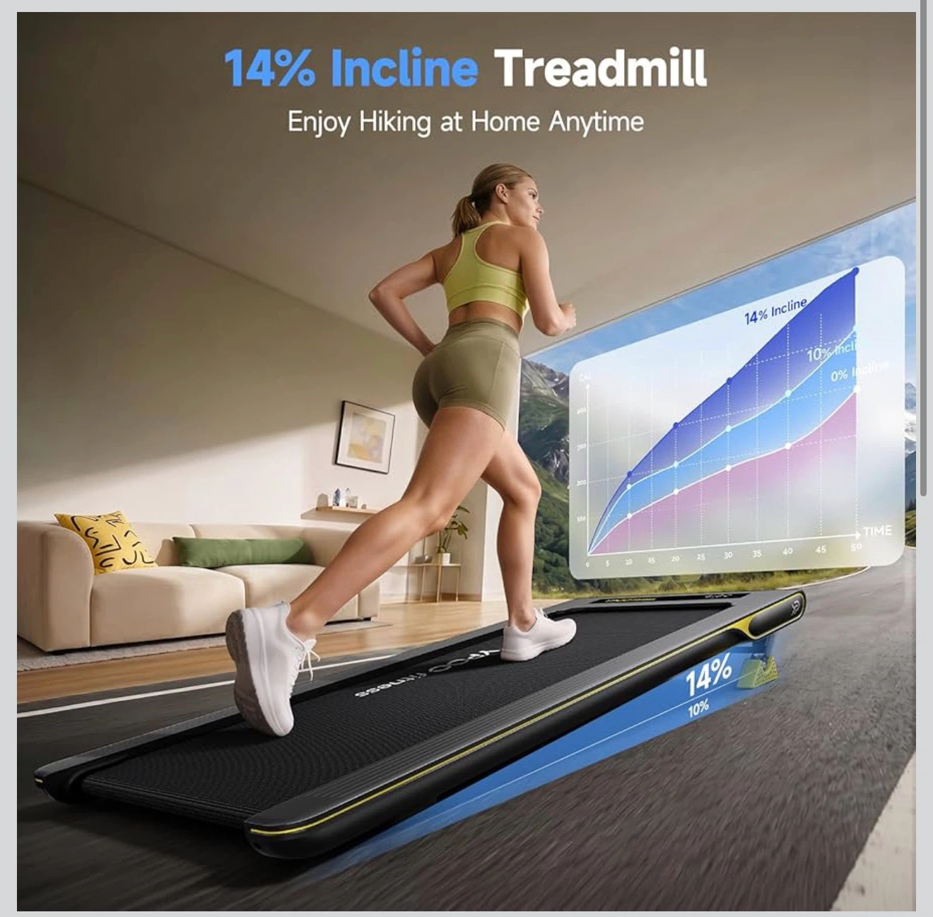 YPOO 3-in-1 Ultra Slim Walking Pad Treadmill - photo 2