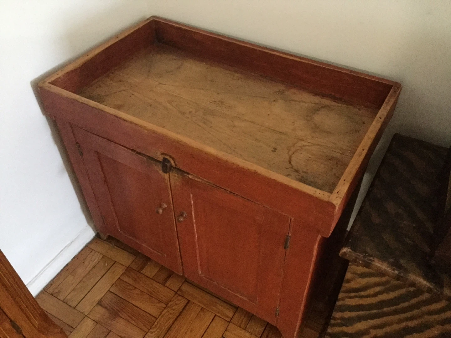 Vintage Wooden Washstand Cabinet