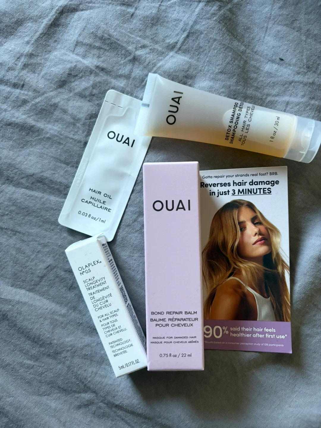 OUAI and OLAPLEX Hair Care Bundle