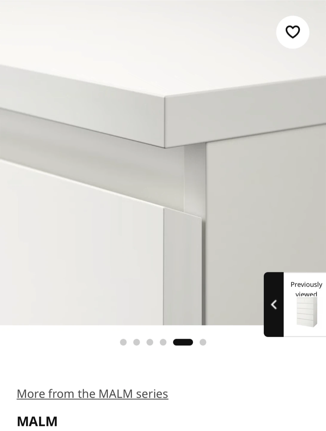 IKEA MALM 6-Drawer Dresser White - photo 2
