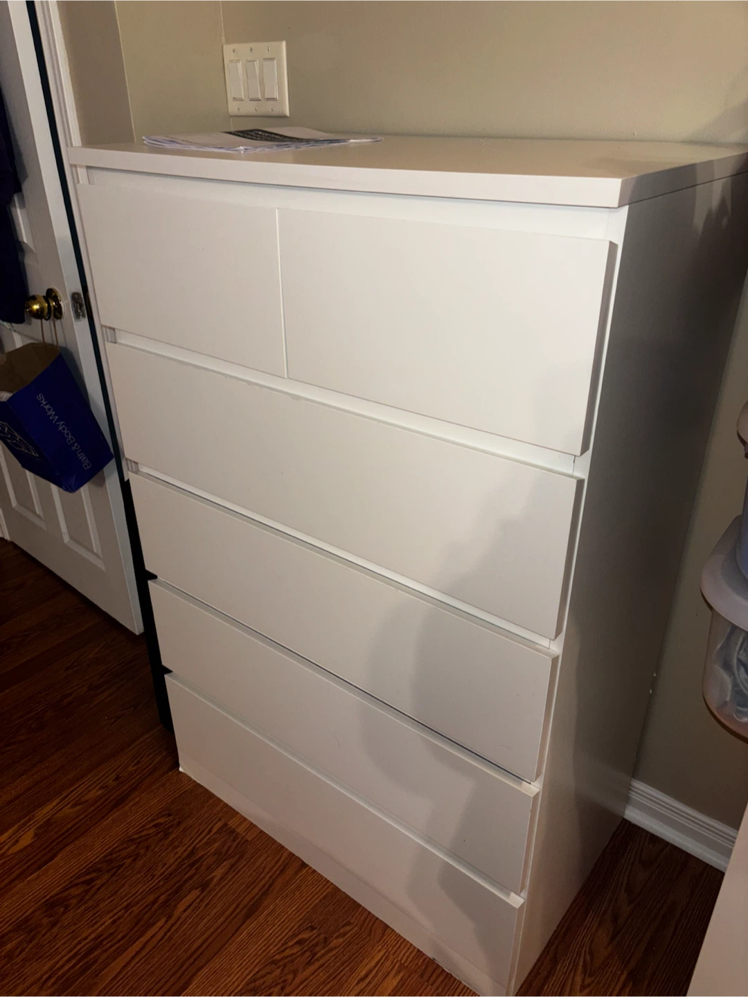 IKEA MALM 6-Drawer Dresser White - photo 5