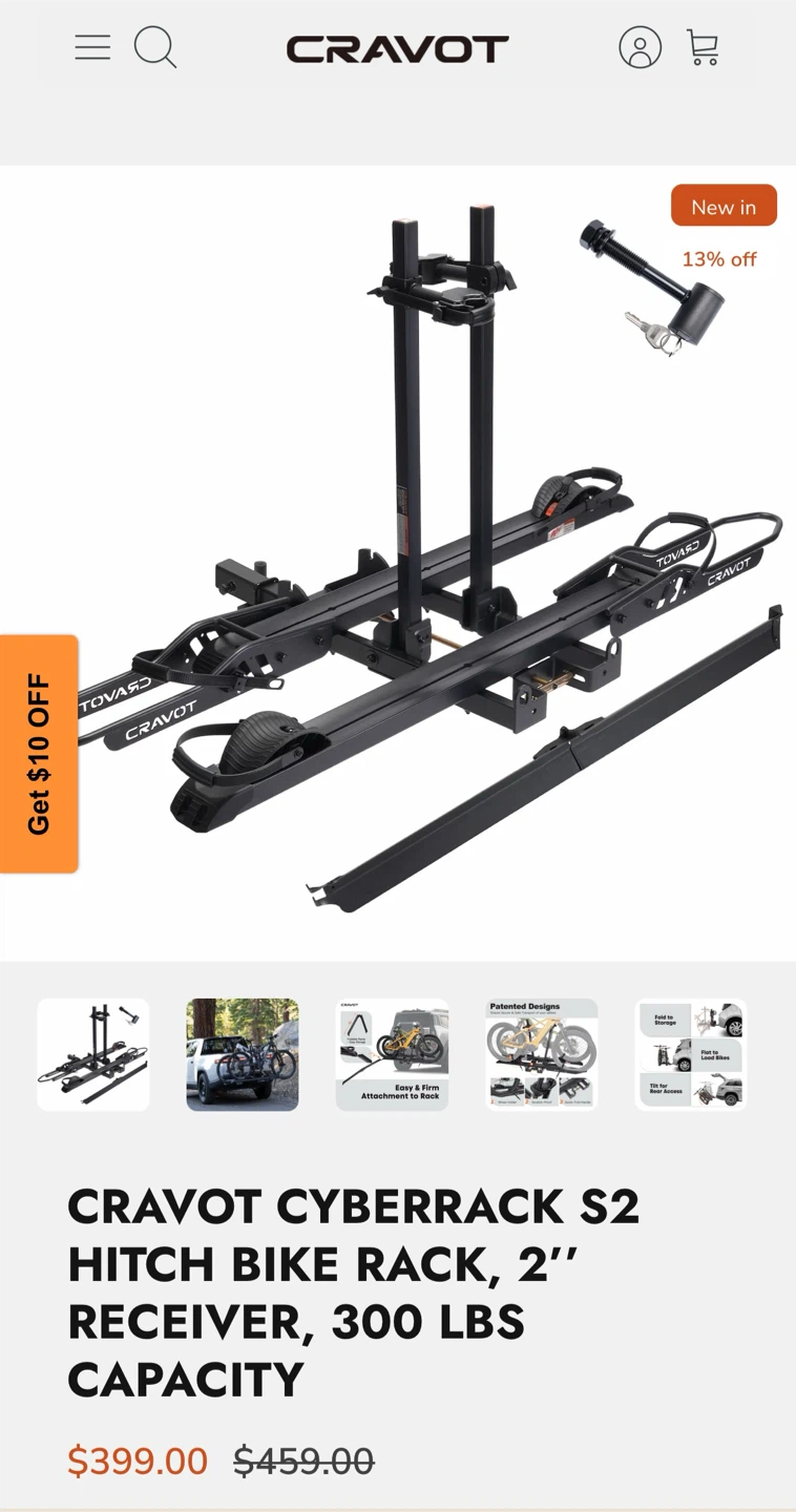 Cravot Cyberrack S2 Hitch Bike Rack - photo 4