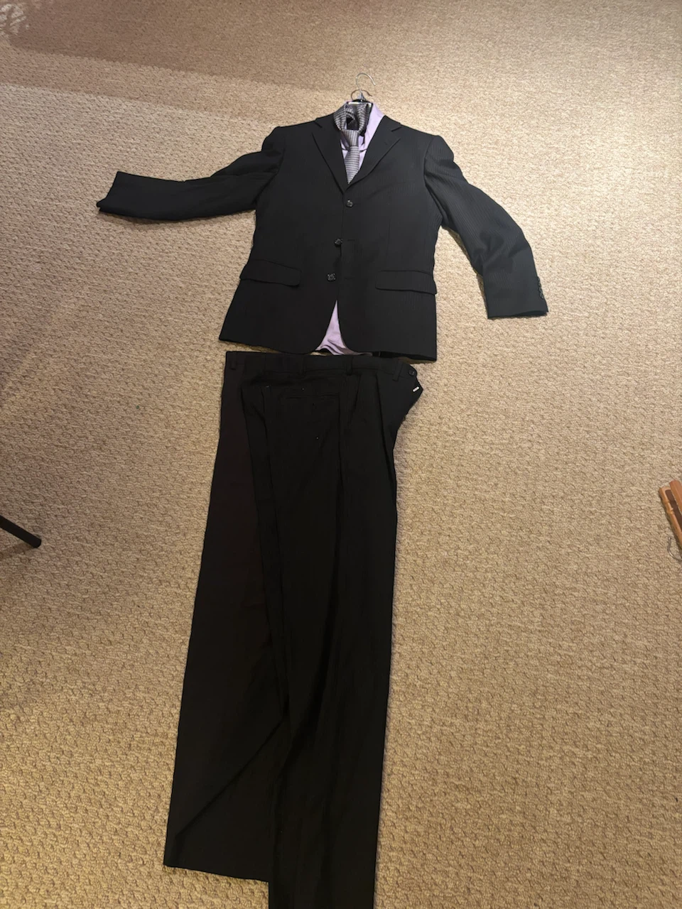 Cigliano Men's Black Suit - Size 16