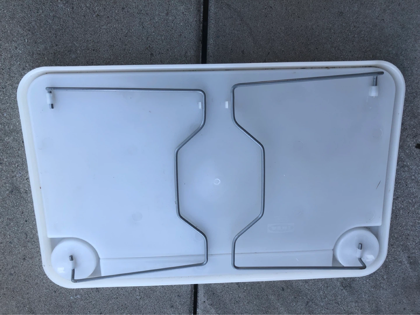 IKEA white bed tray -12x20 inch. - photo 4