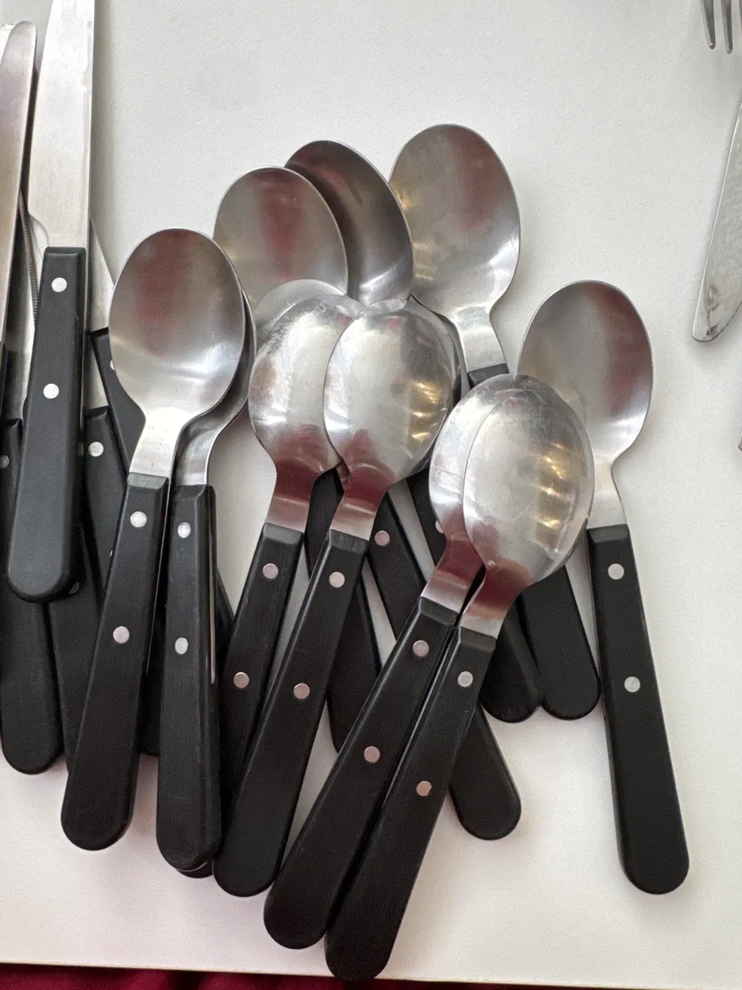 Assorted Stainless Steel Cutlery with Black Handles - photo 4