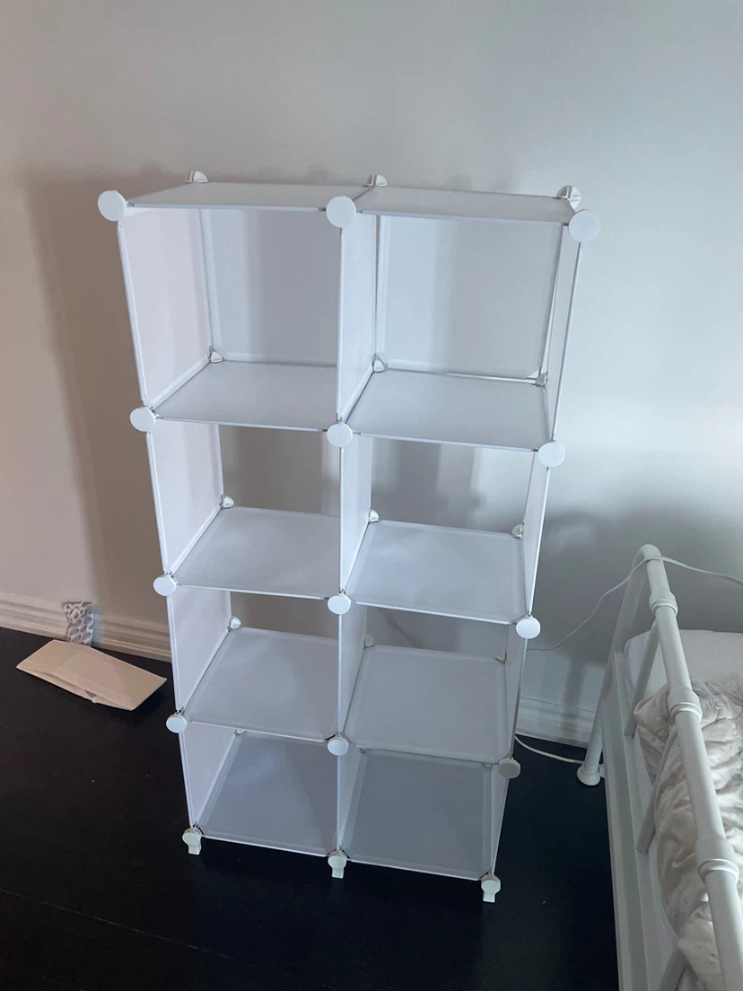 HOMIDEC 6 Cube Storage Organizer, White - photo 2