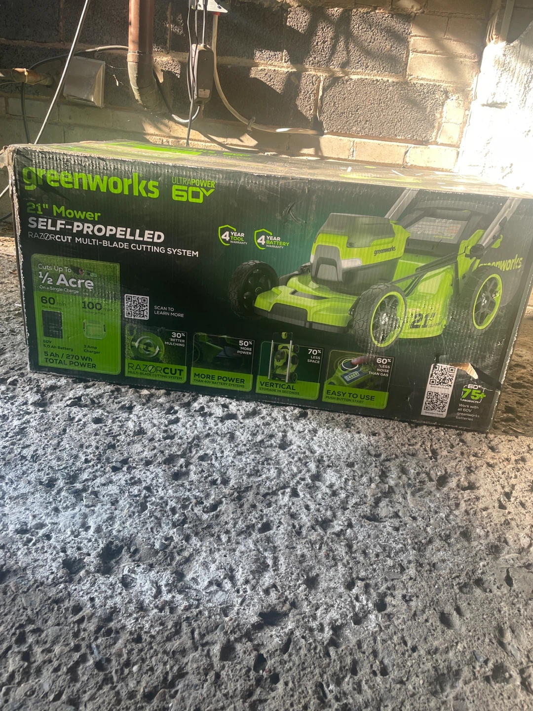 Greenworks 60V UltraPower 21" Self-Propelled Mower
