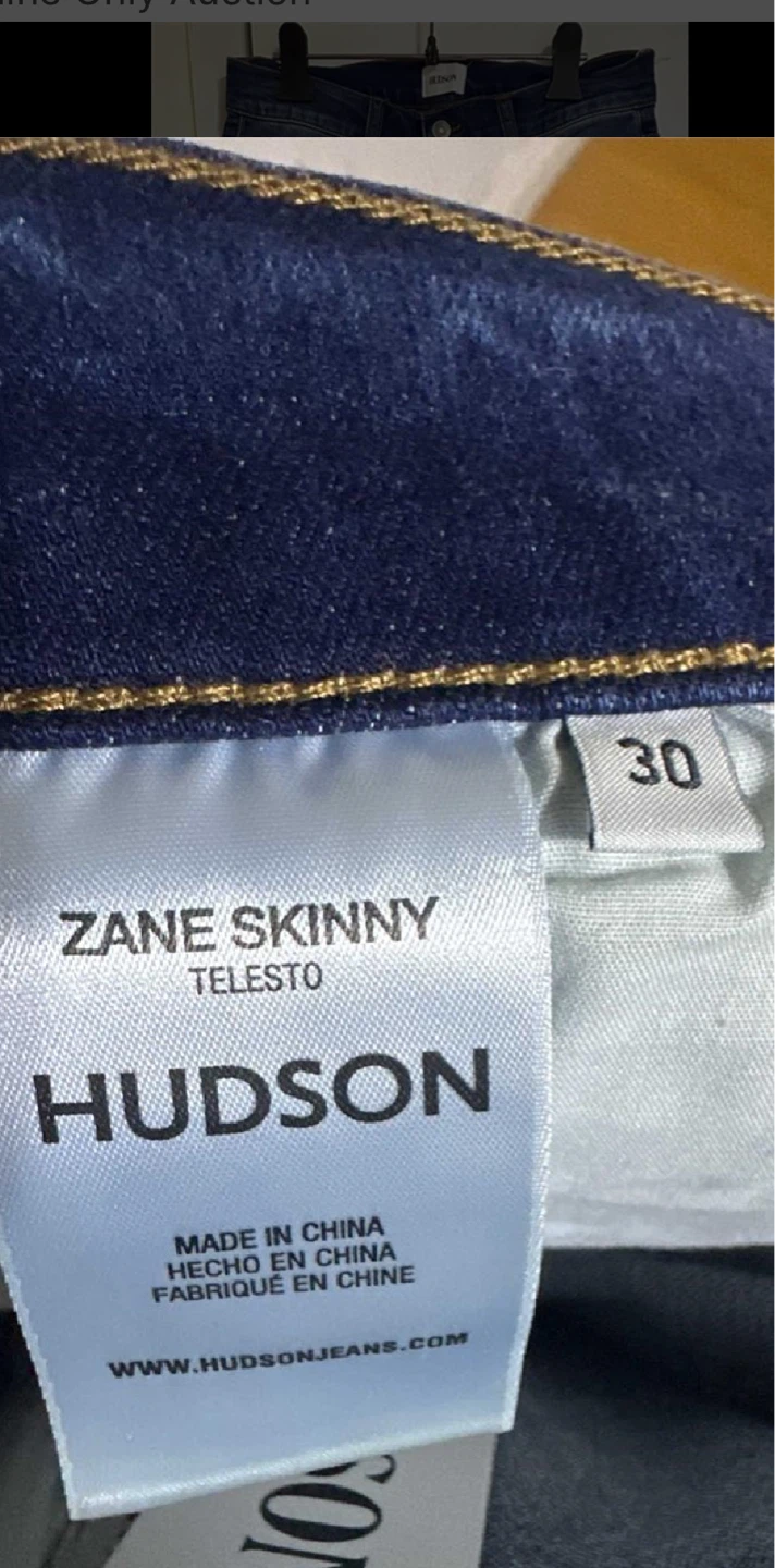 Hudson Zane Skinny Jeans - Size 30 - photo 3