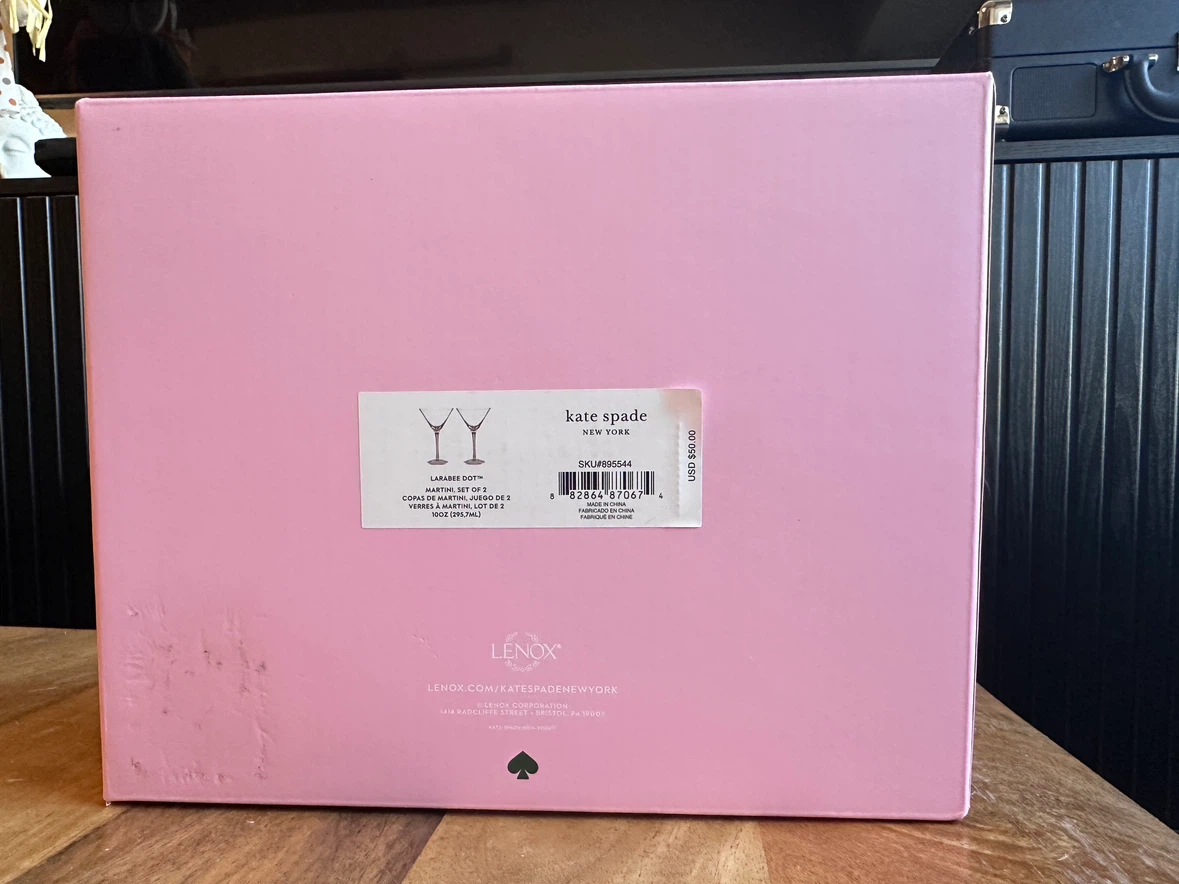New Kate Spade Martini Glasses - photo 3