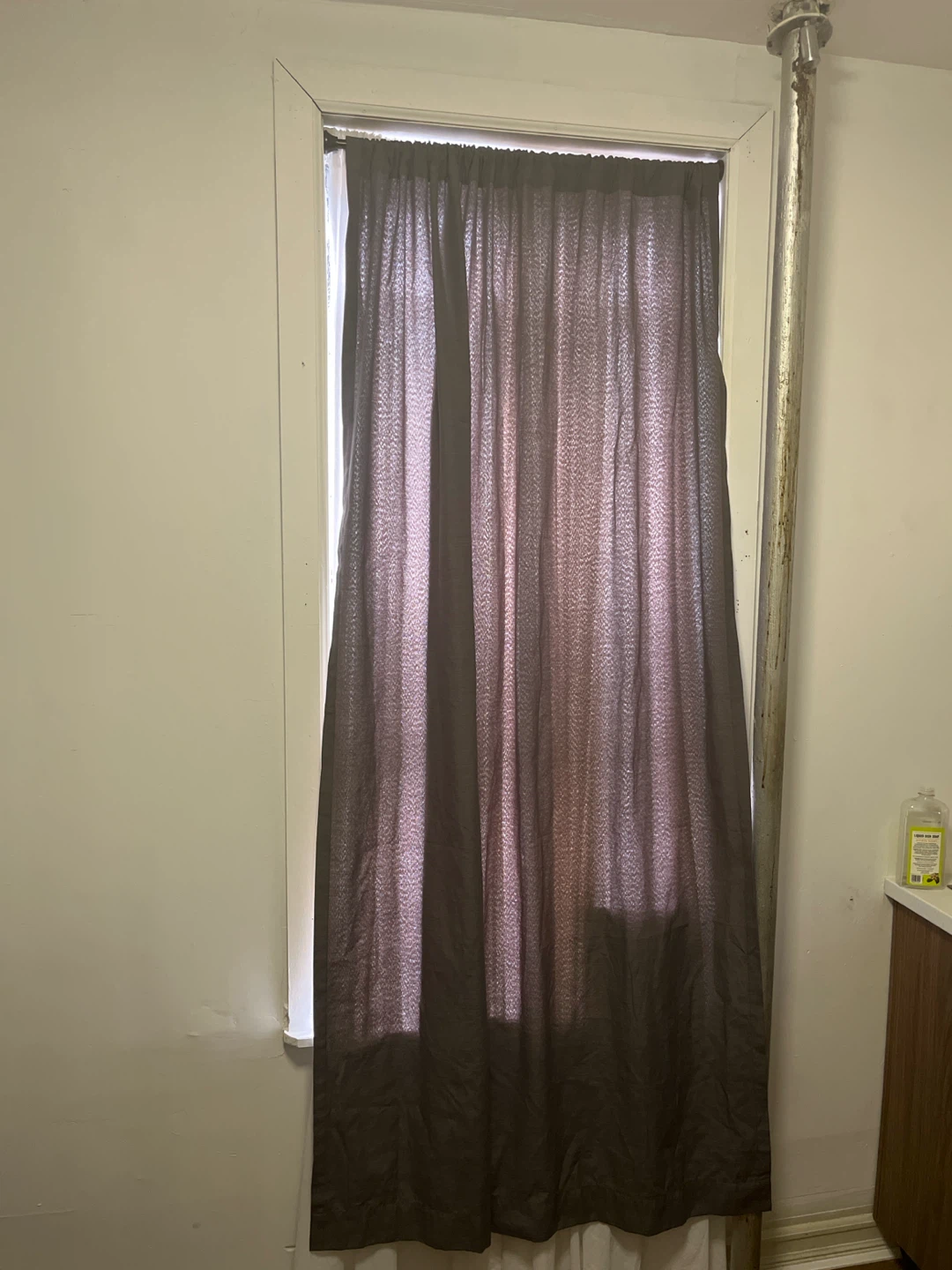 Grey Curtain Panel