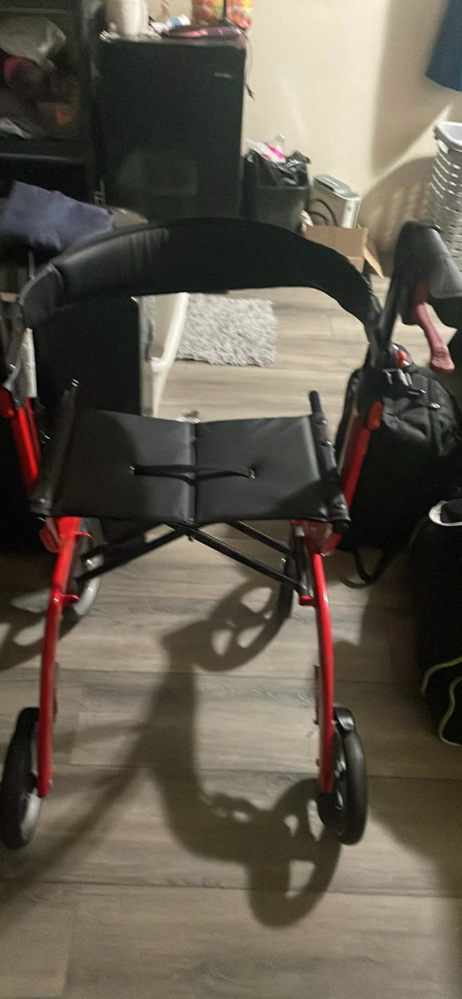 Drive Medical Red Rollator Walker