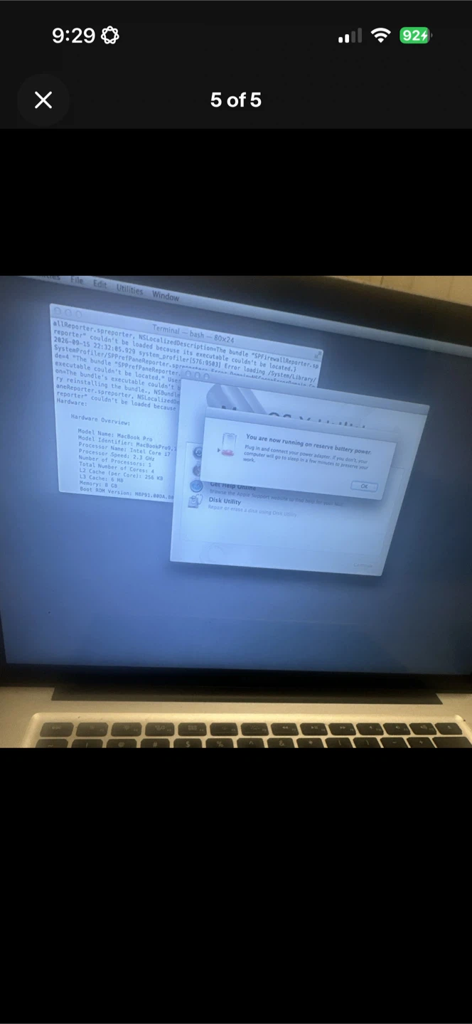 Apple MacBook Pro 15.4” Laptop