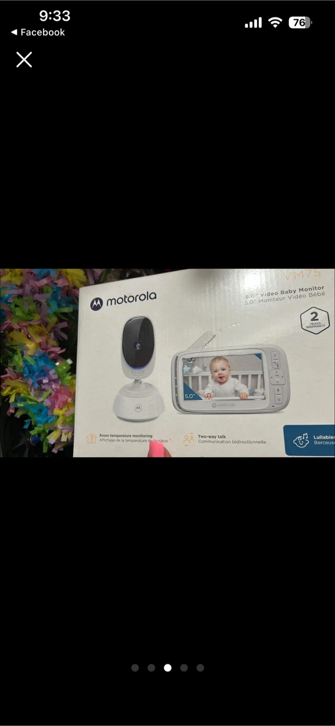 Motorola VM75 5.0 inch Video Baby Monitor - photo 3