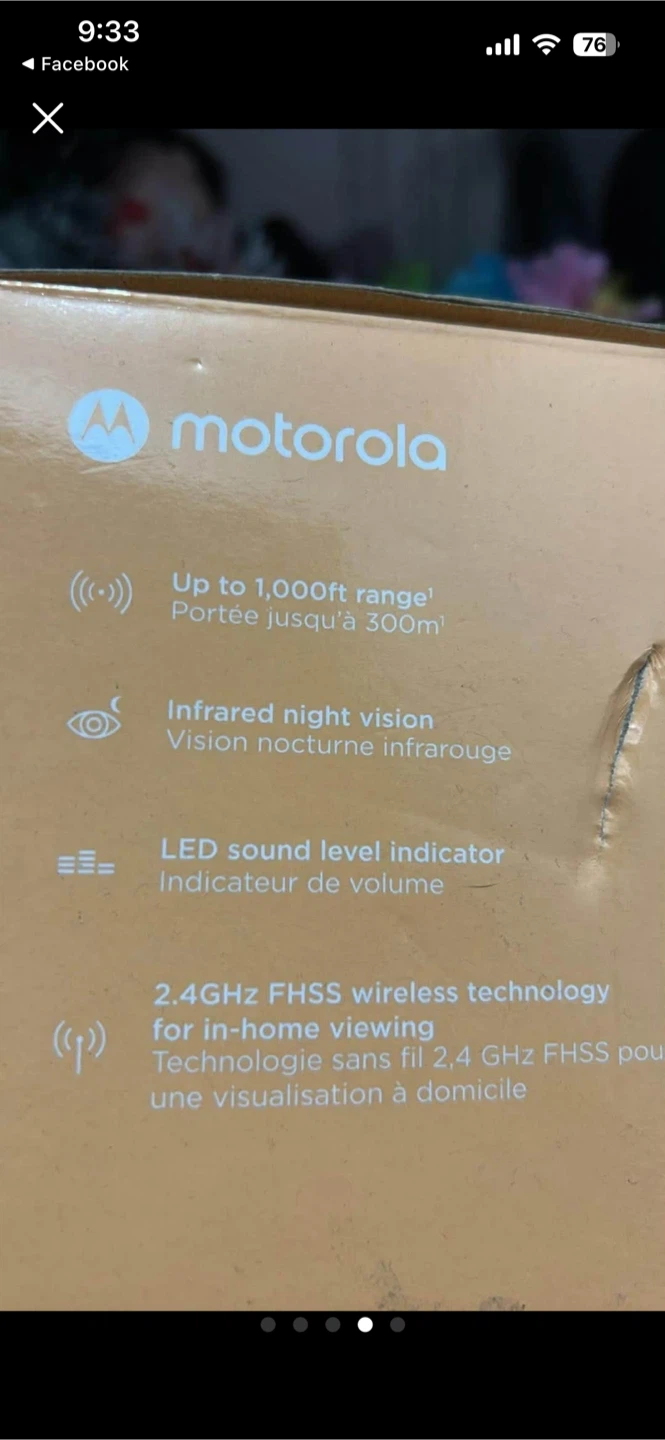 Motorola VM75 5.0 inch Video Baby Monitor - photo 4