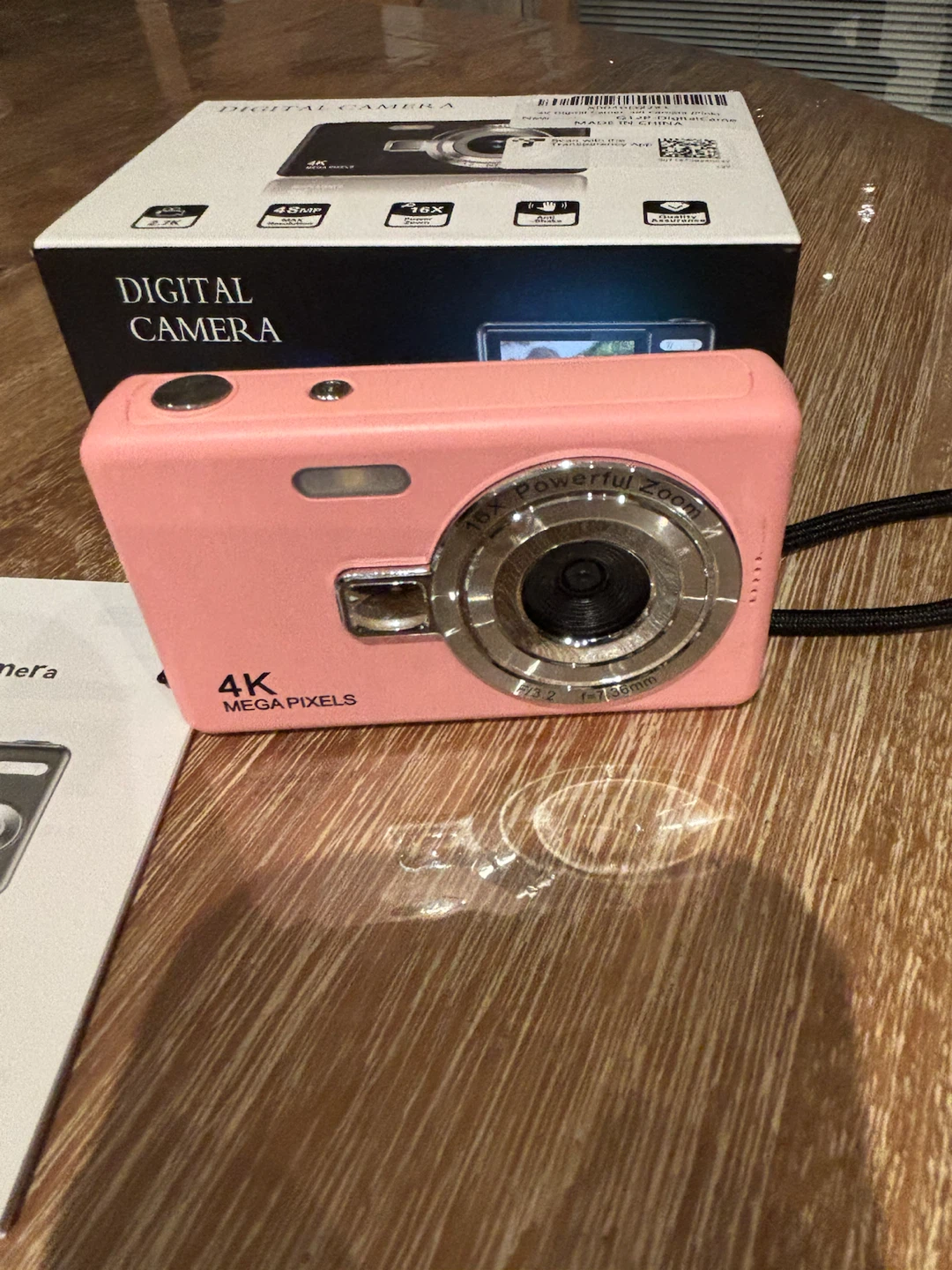 New Pink 4K Digital Camera