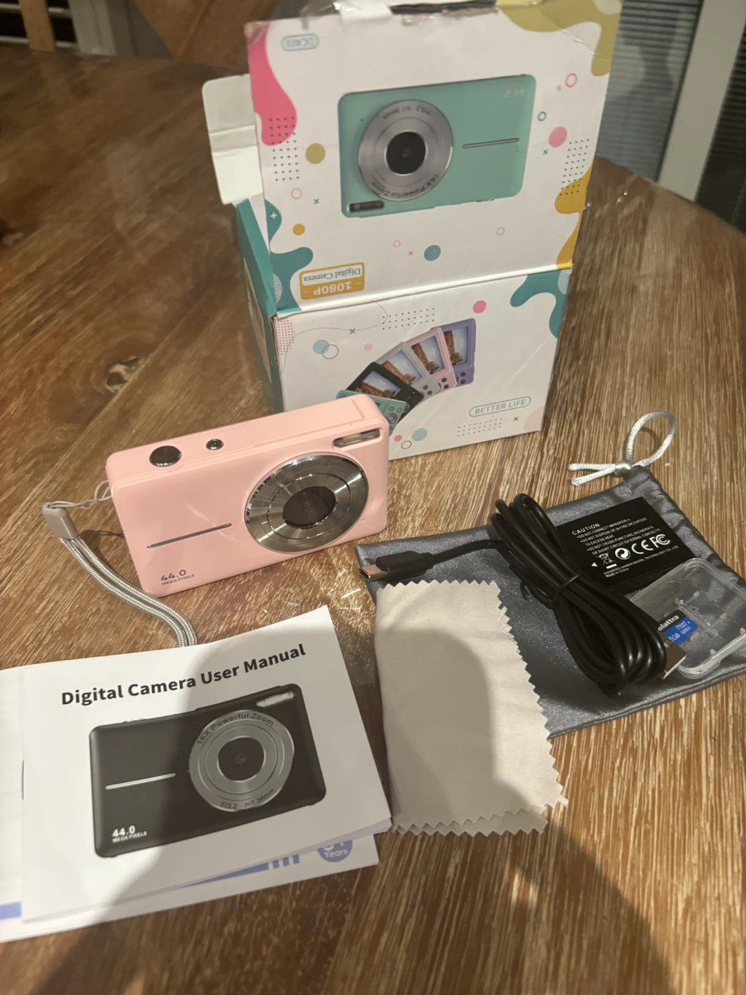 44MP 1080P Digital Camera - Pink