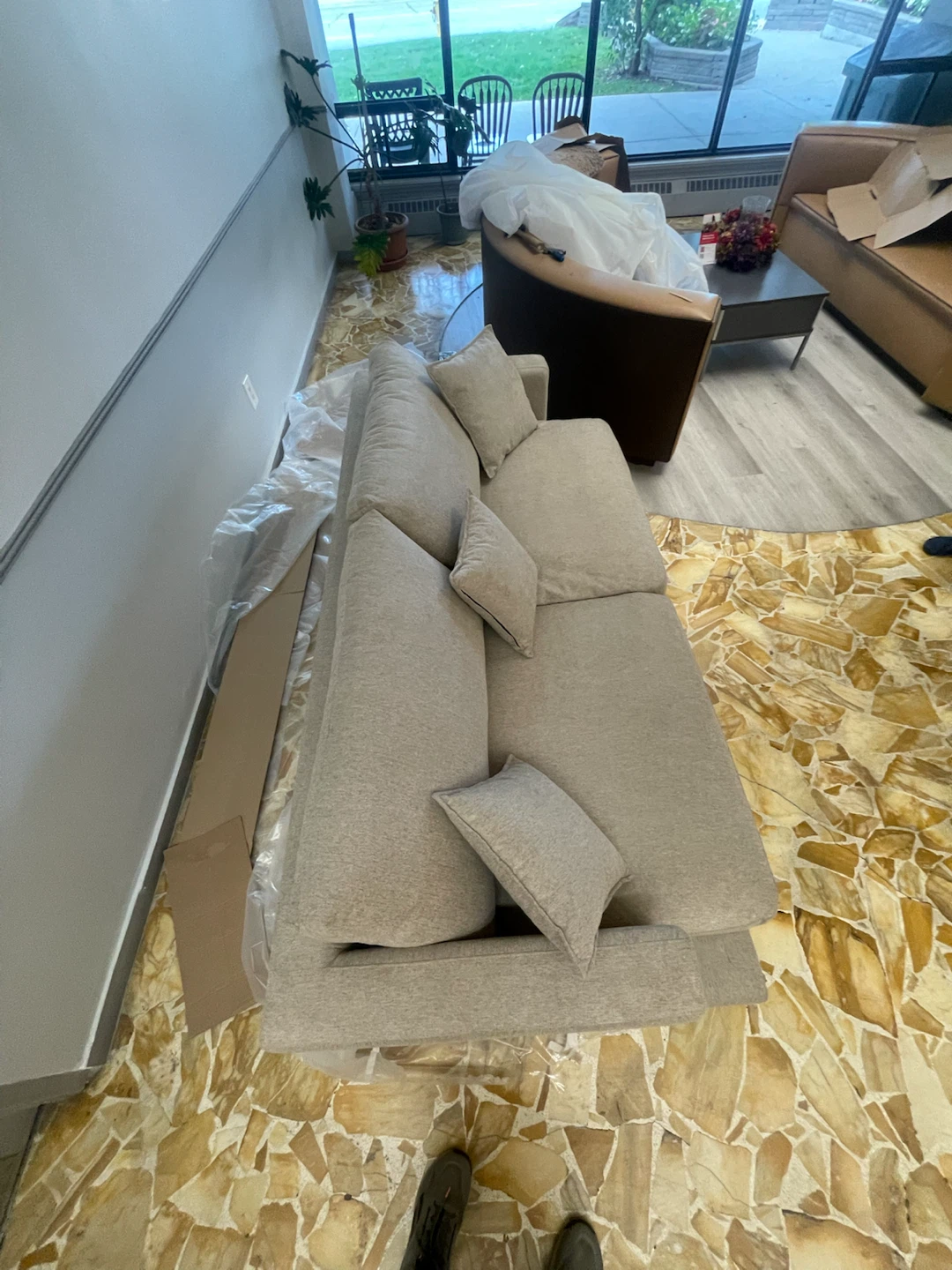 Upholstered Sleeper Sofa (three seater / deep seat) - photo 2