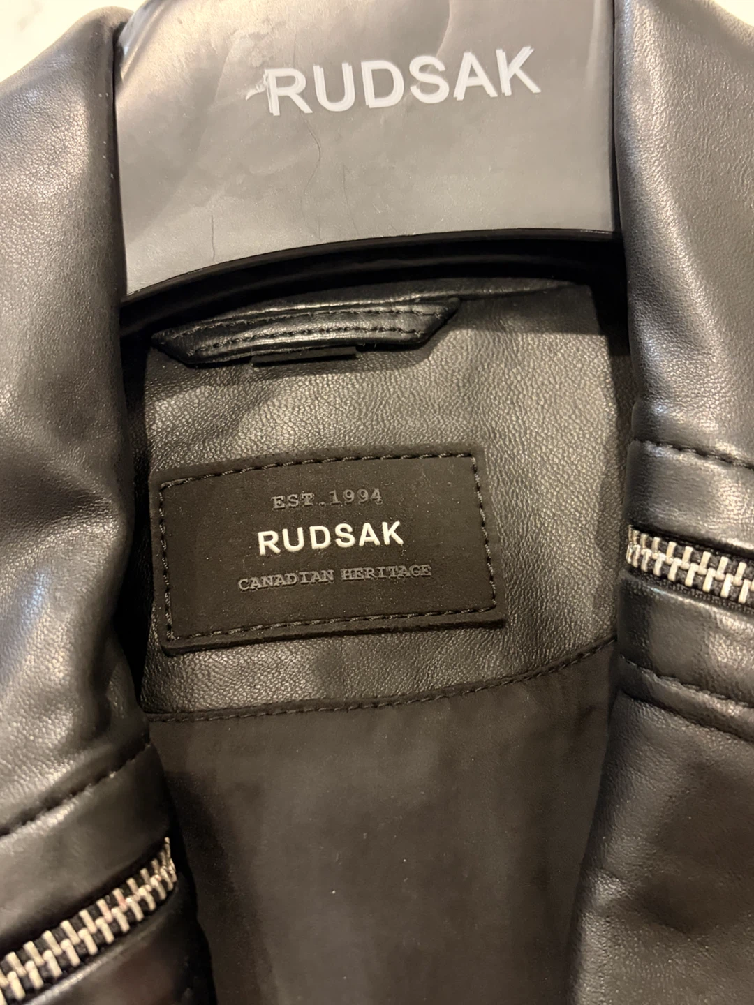 LIKE NEW Rudsak genuine leather jacket, black, XS Women’s - photo 2