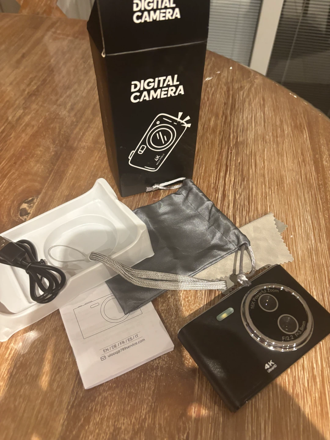 New! 4K Digital Camera with 16X Zoom - photo 3