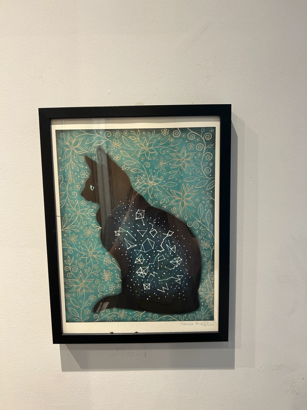 Genie & Gin Constellation Cat Art Print