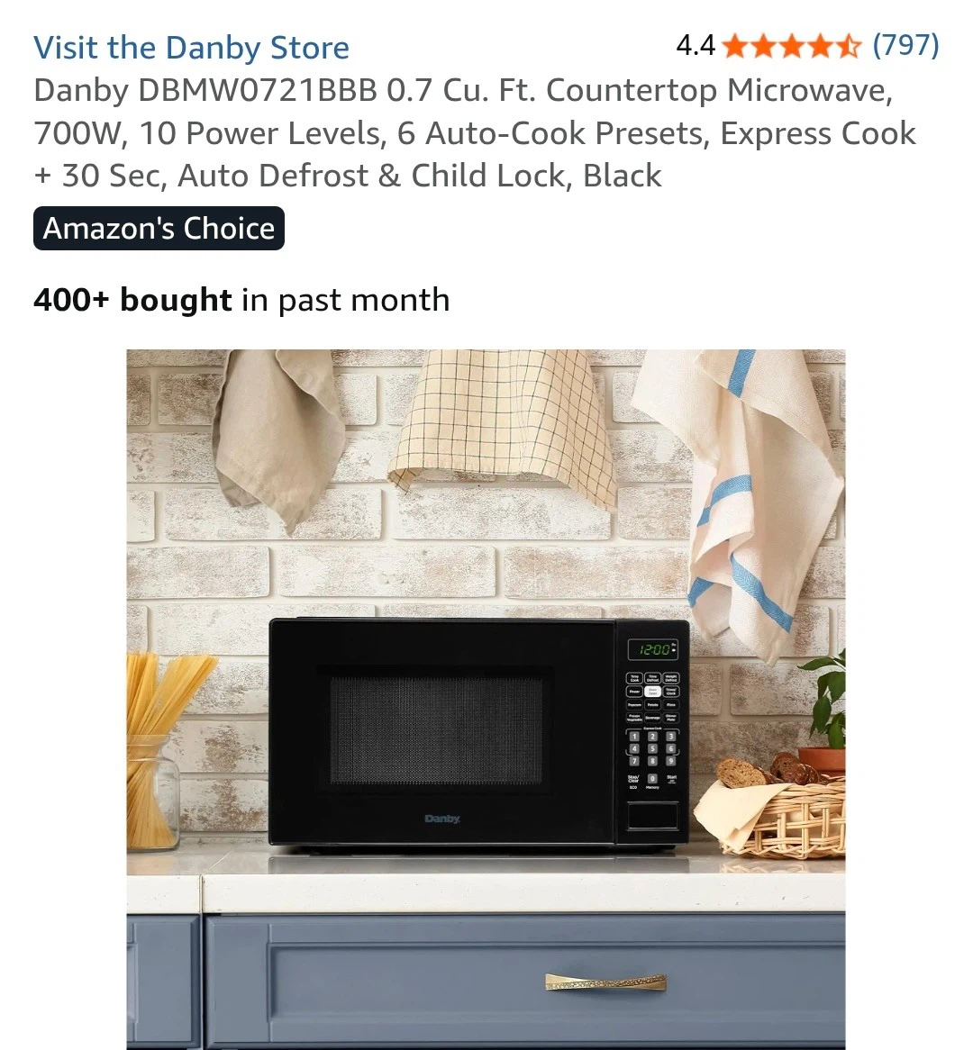 Danby 0.7 Cu. Ft. Countertop Microwave - photo 2