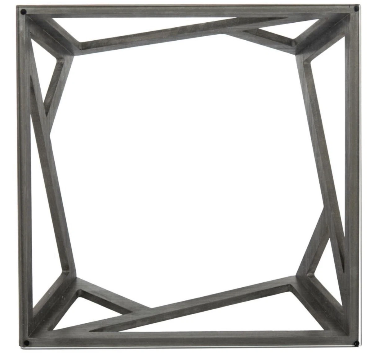 LIKE NEW Modern Geometric Glass Top coffee Table - photo 4