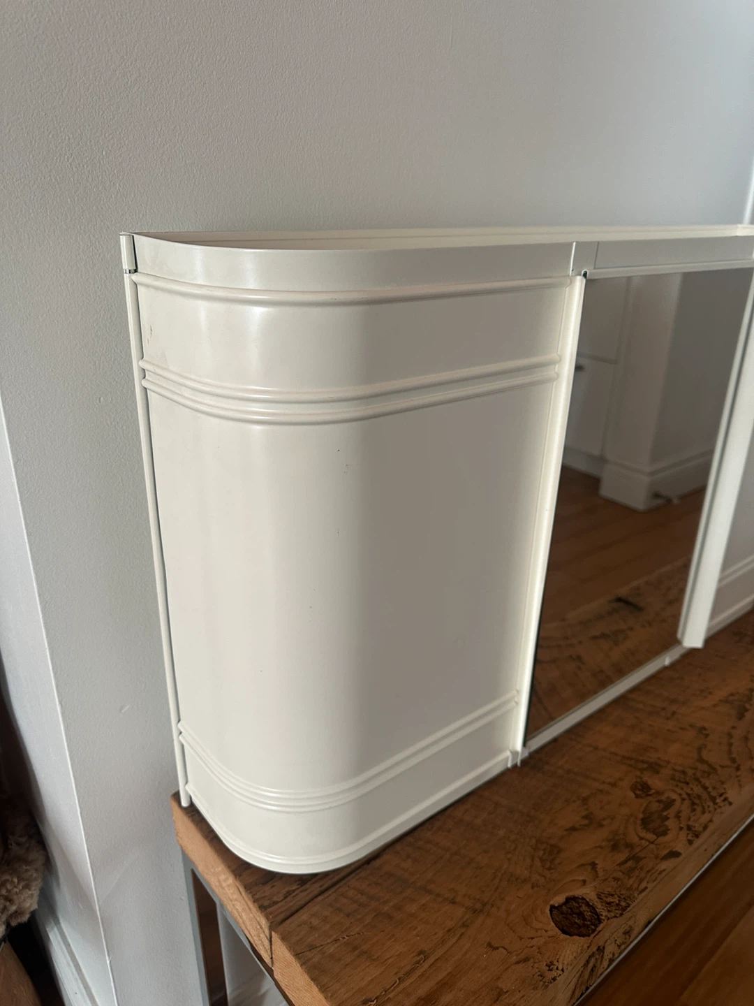 NEW VINTAGE STOCK IKEA ART DECO STYLE STEEL MEDICINE CABINET - photo 2