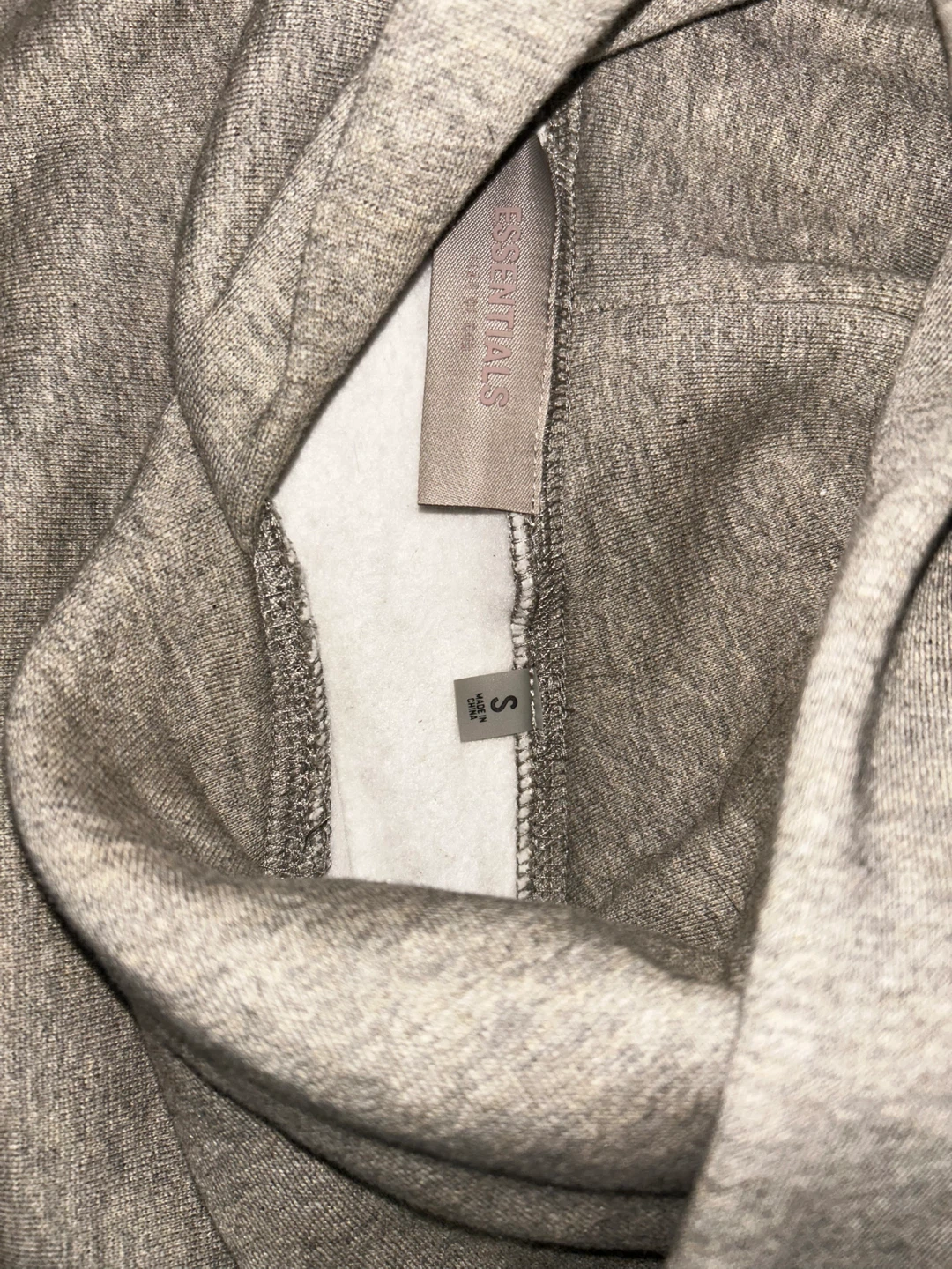 Essentials Fear of God Hoodie - Grey - Size S - photo 2