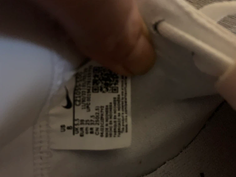 Nike Blazer  White Black Size 8 🏈 - photo 4