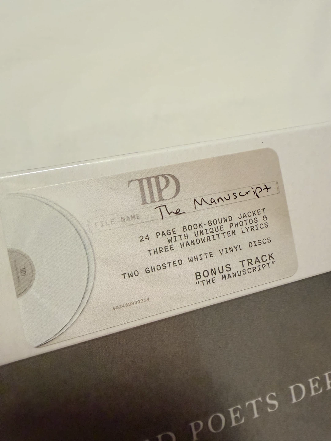 SEALED: Taylor Swift - The Tortured Poets Department LP Vinyl - photo 3