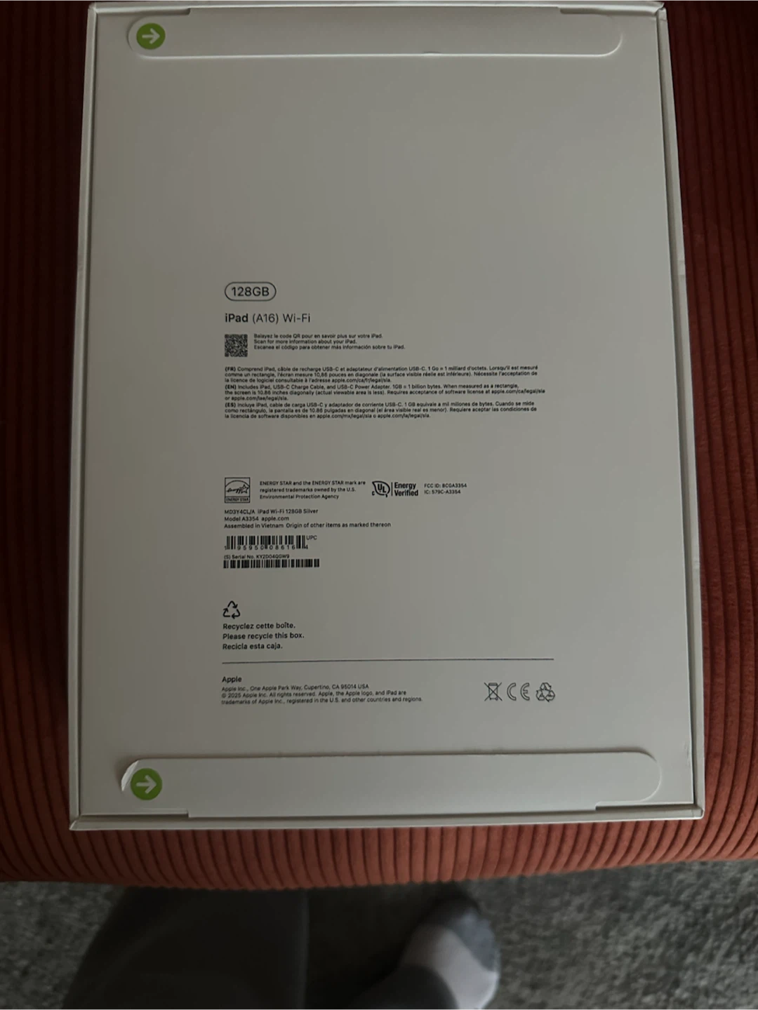 Apple iPad 10th Gen 128GB Wi-Fi Silver - photo 2