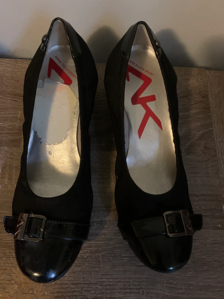 Anne Klein Sport Black Wedge Shoes 🏈