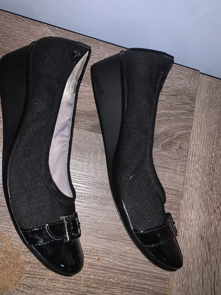 Anne Klein Sport Black Wedge Shoes 🏈 - photo 2