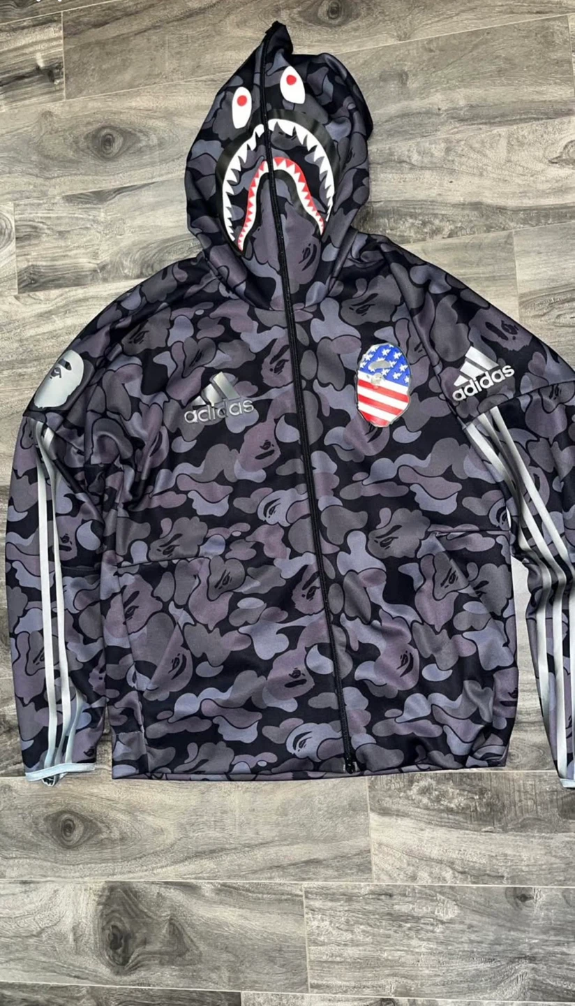 Adidas x Bape Full Zip Hoodie