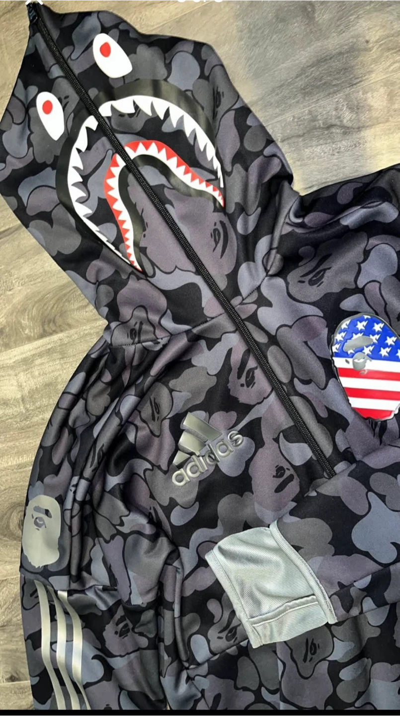 Adidas x Bape Full Zip Hoodie - photo 3